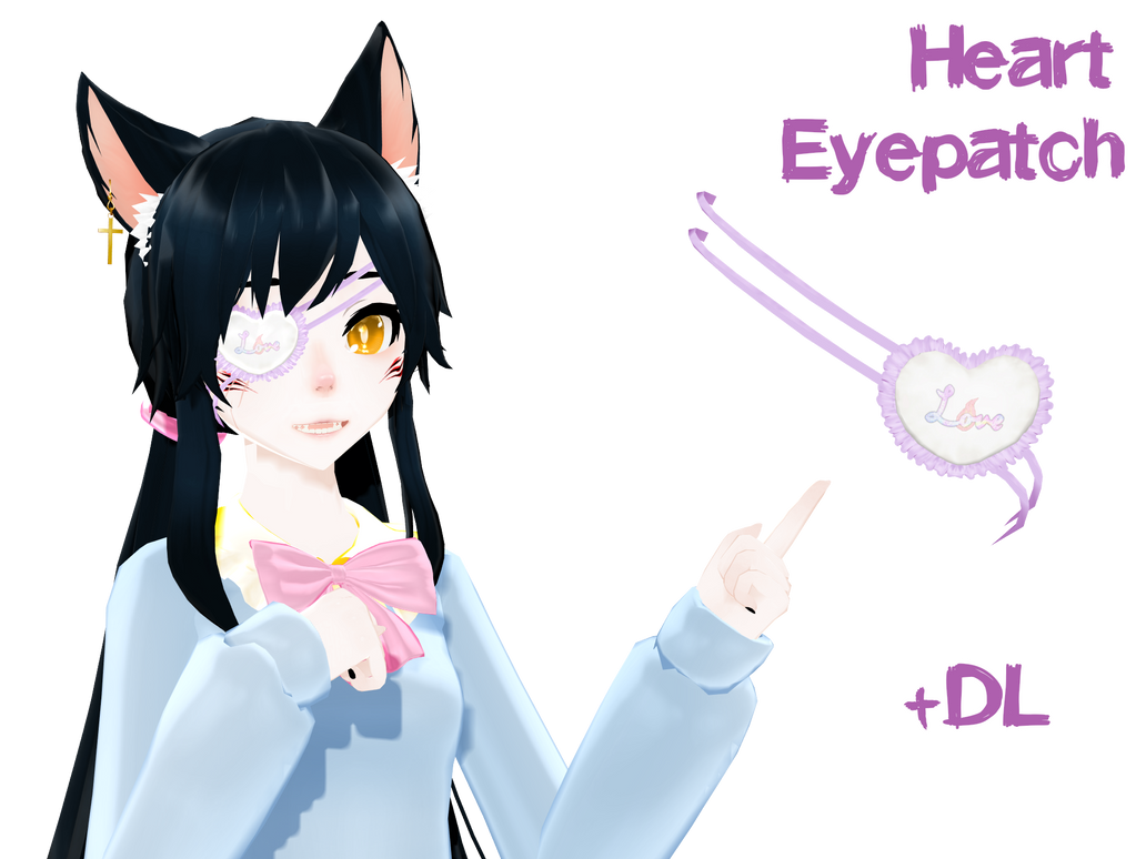 [MMD] Heart Eyepatch (+Download) by traineeCross on DeviantArt