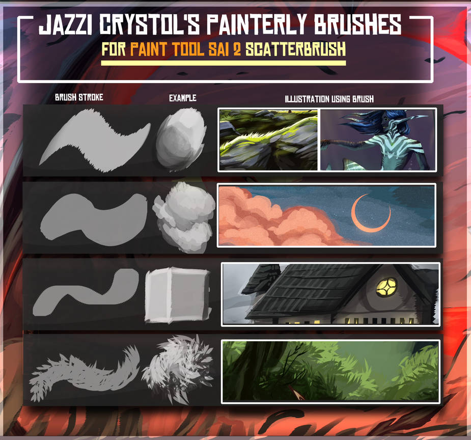 Jazzis Painterly brushes for SAI 2 by Jazzi-Crystol on DeviantArt