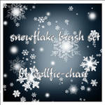 snowflake brushes by dollfie-chan
