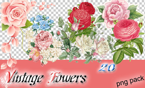 Vintage Flowers by Mirkee10 on DeviantArt