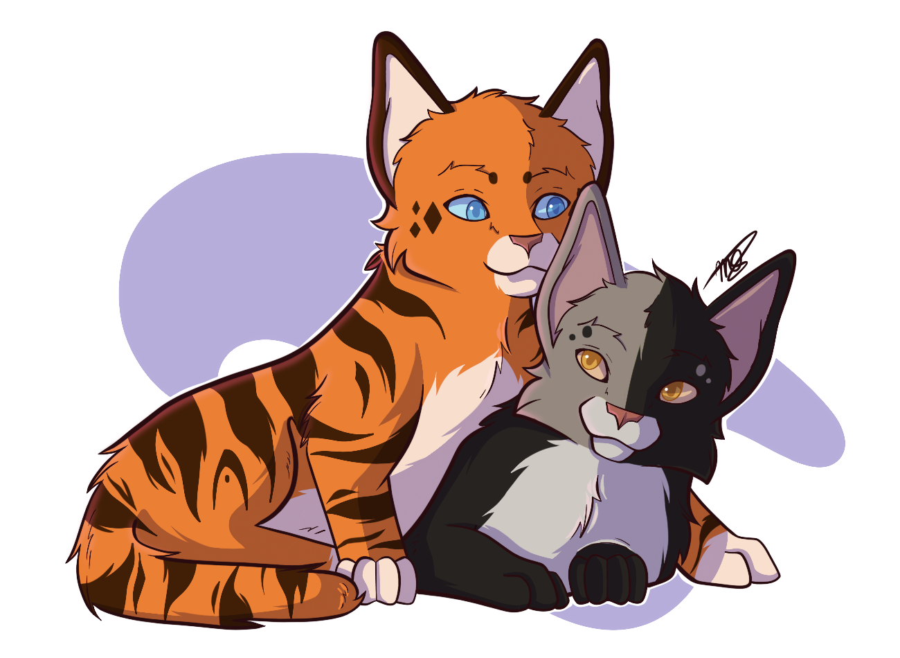Tigereye and Split - Commission by Dusk-Star17 on DeviantArt