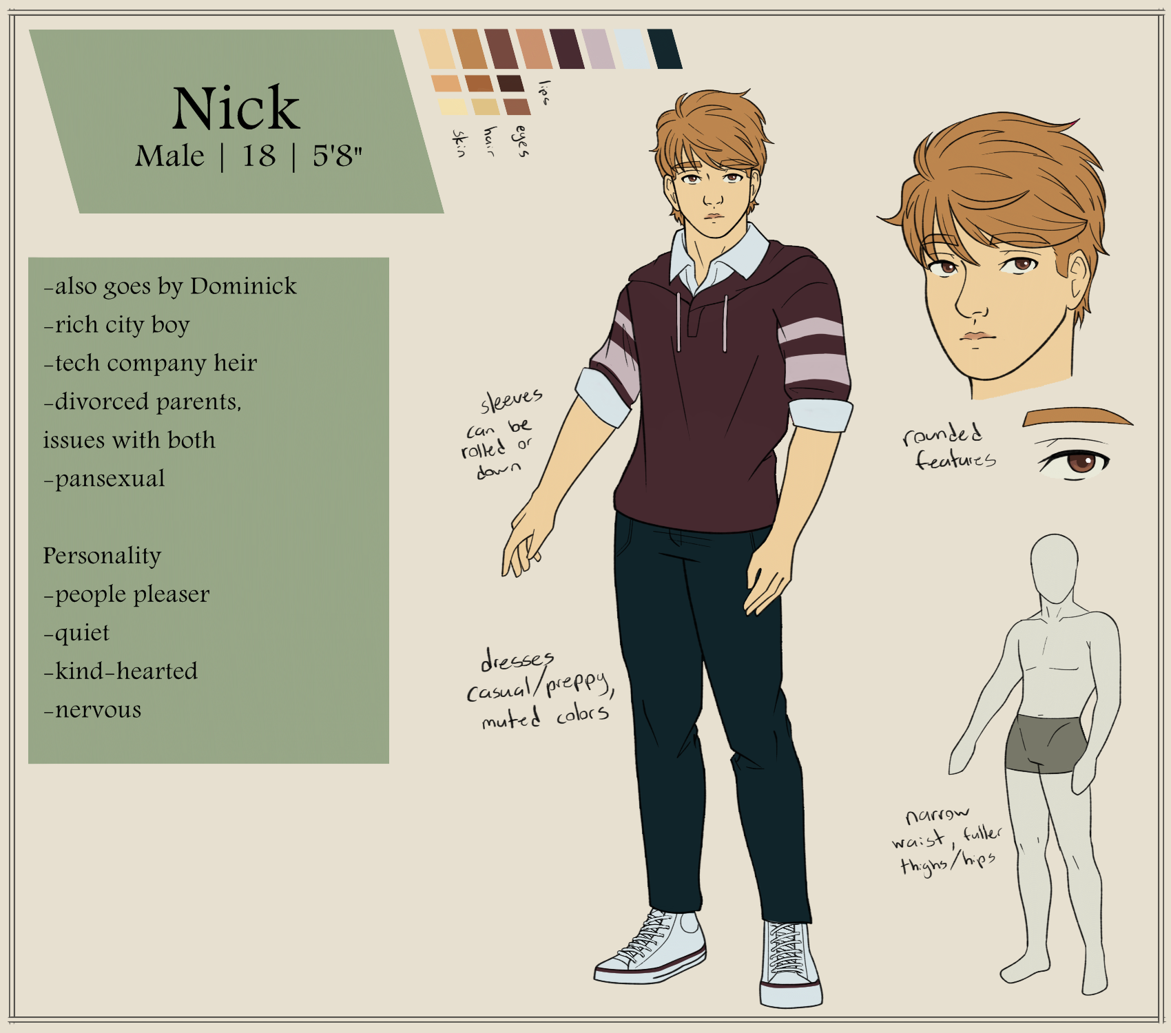 Nick - OC Reference by Dusk-Star17 on DeviantArt