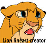 Lion lineart creator