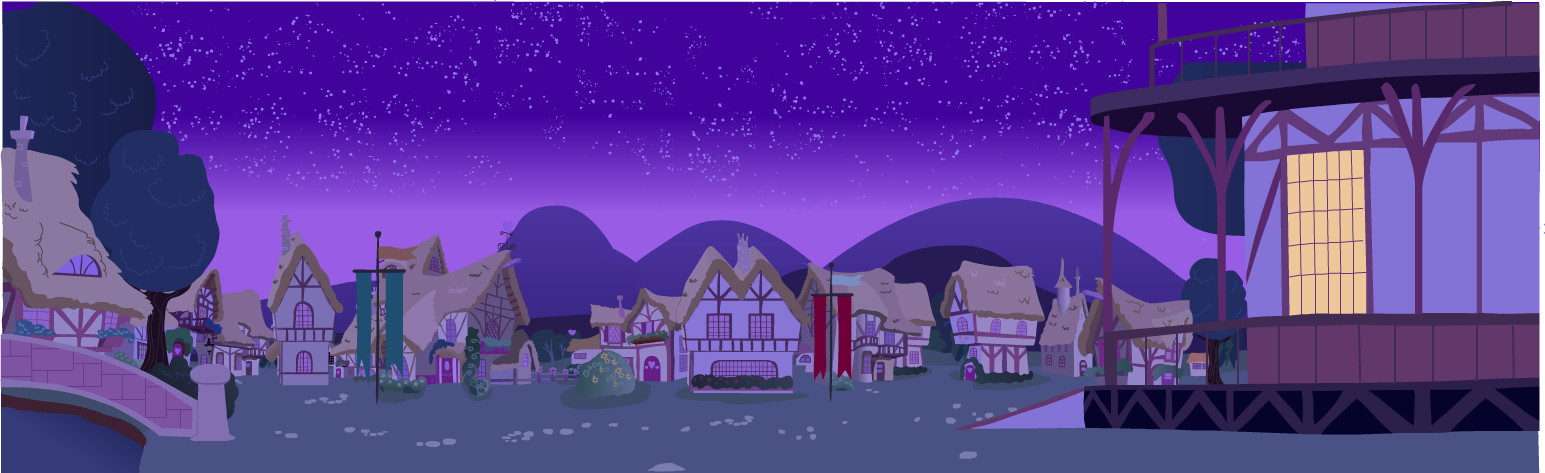 Dr Whooves Ep2: Ponyville Town Square (Side View)