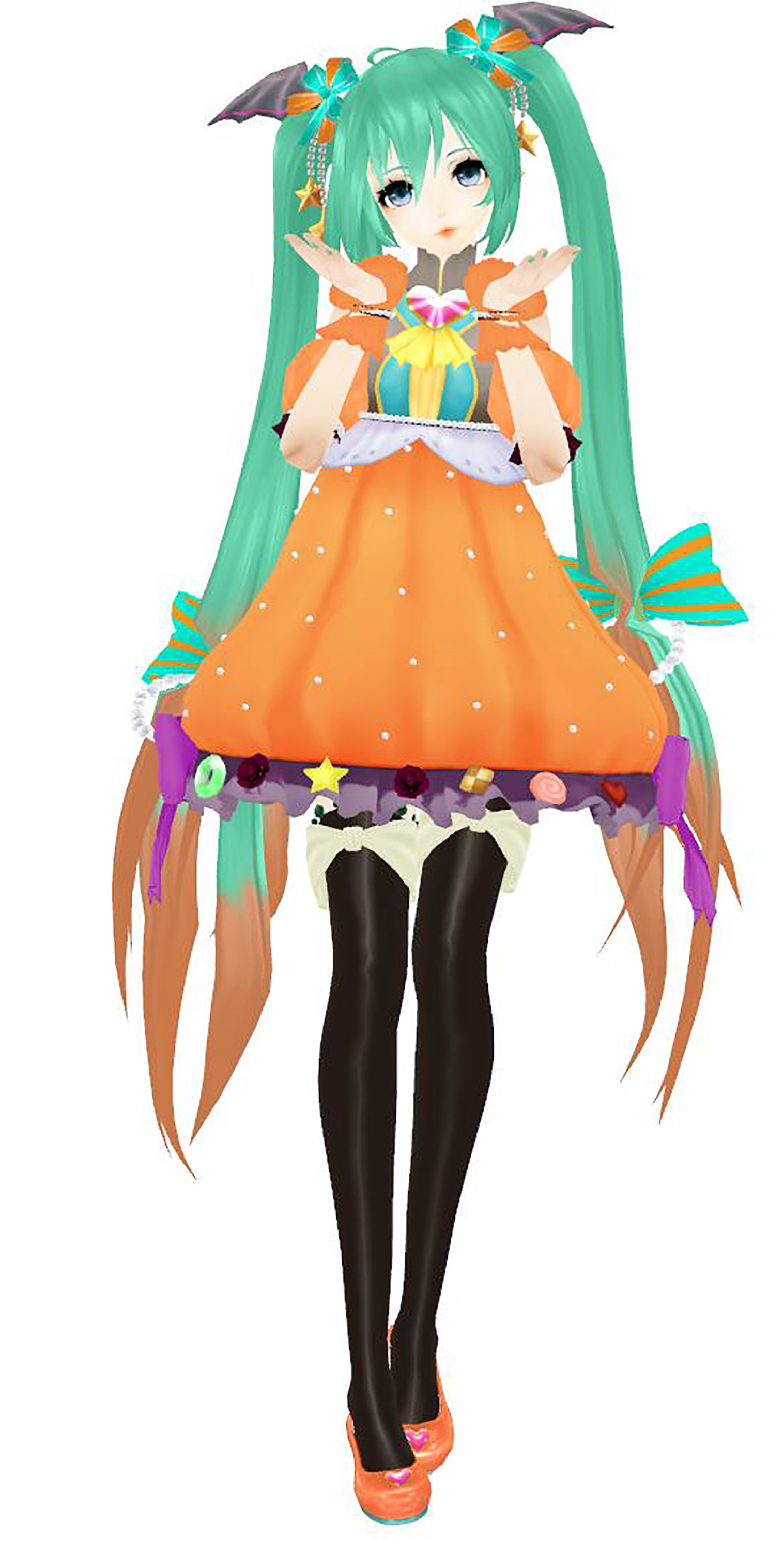 MMD Sweet Pumpkin Miku TDA by bellmoon1917 on DeviantArt
