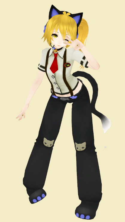 MMD Nyanko Neru TDA by bellmoon1917 on DeviantArt