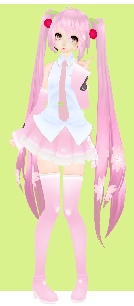 MMD Sakura Miku TDA by bellmoon1917 on DeviantArt