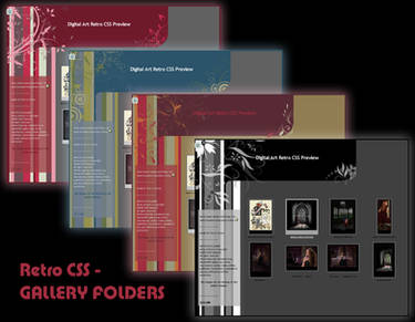 RETRO CSS GALLERY FOLDERS UPDATED Dec 2013