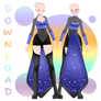 [MMD] - Night Sky Outfit [F2U] [REUPLOAD]