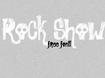 Rock Show free font'