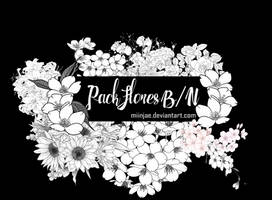 Pack: Flores B/N