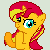 Clapping Pony Icon - Sunset Shimmer