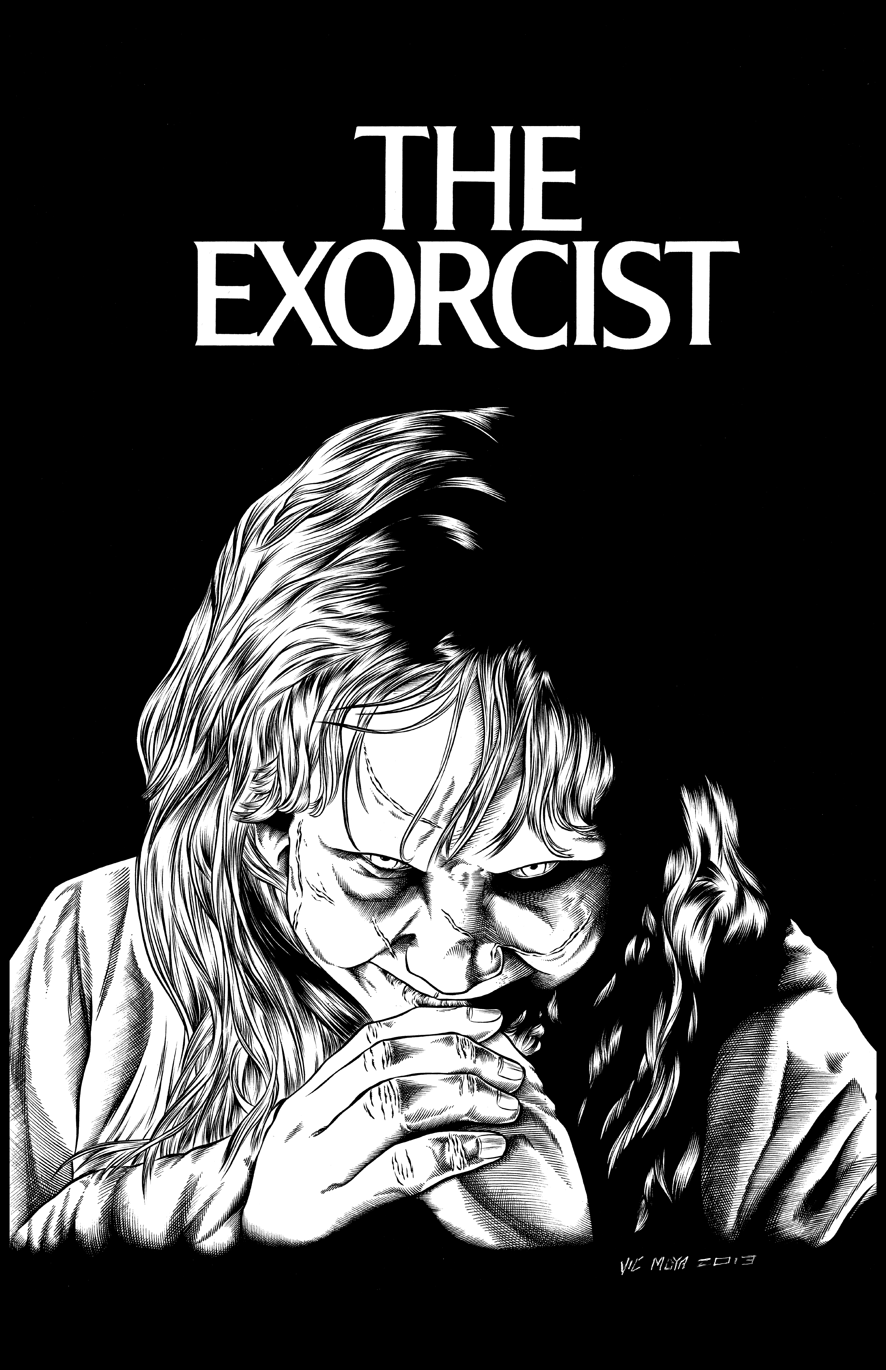 Linda Blair Exorcist by GothPunkDaddy on DeviantArt