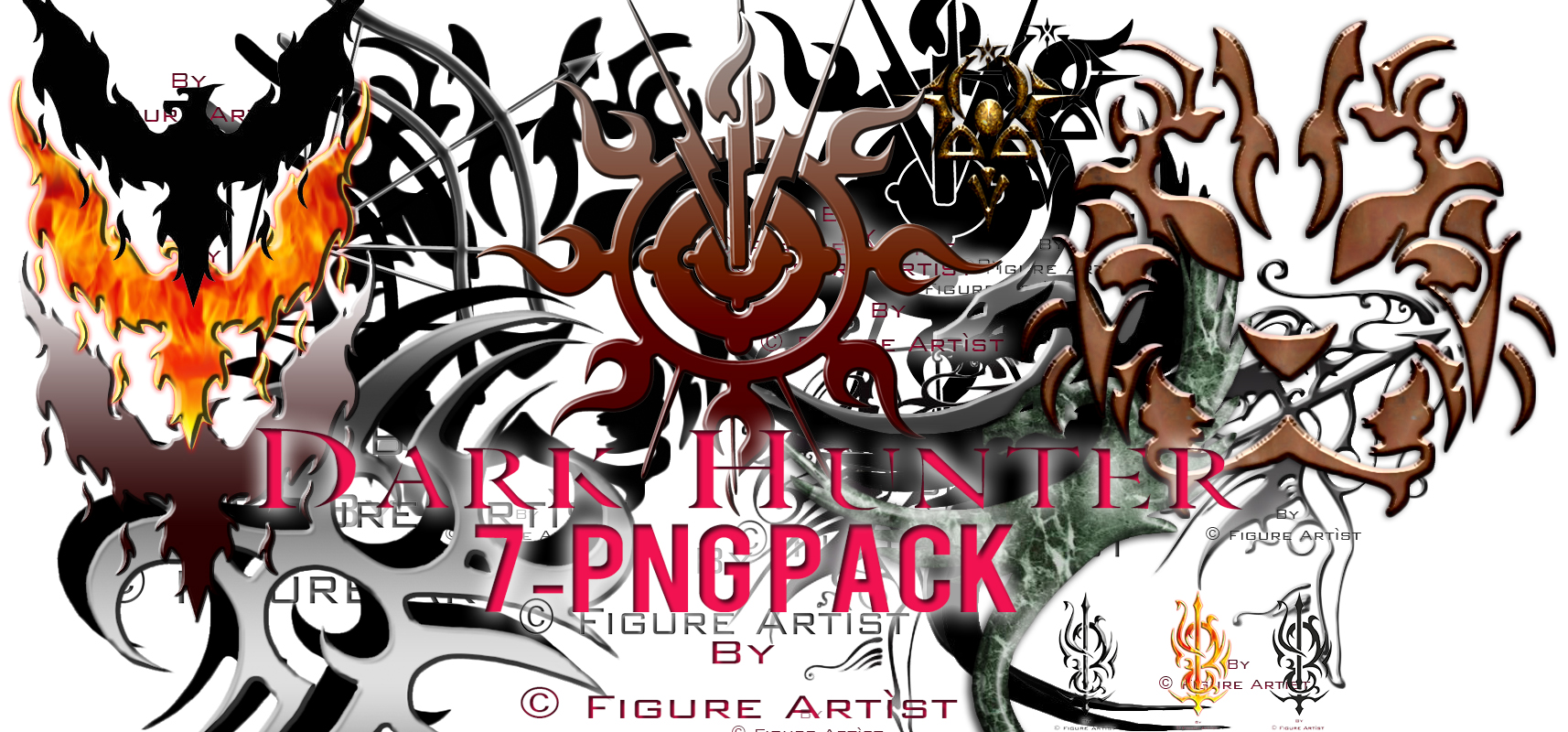 Dark Hunter PNG Pack 7 by Figure Artist