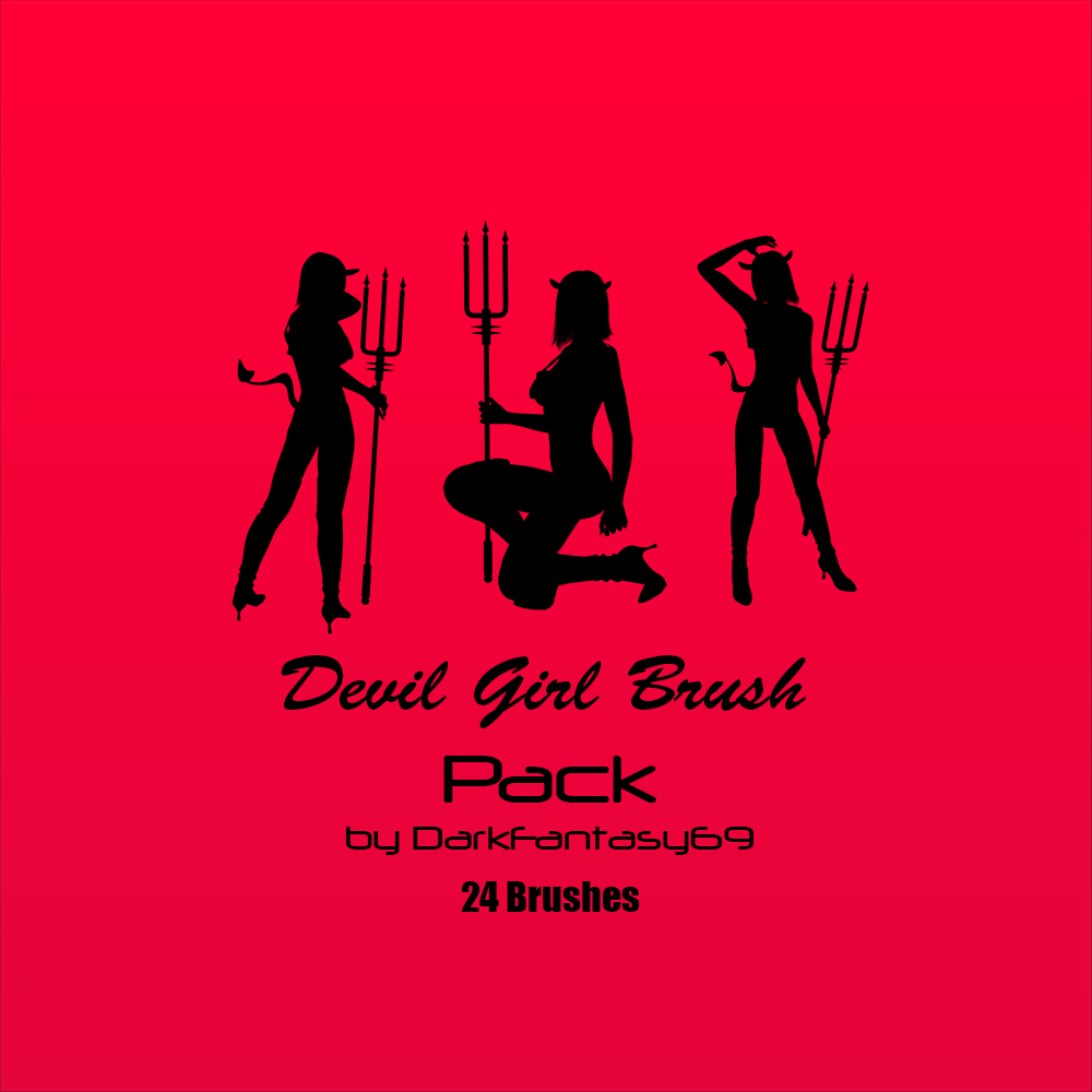 Sexy Devil Girl Brush Pack