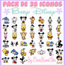 Pack De 38 Iconos Y Pngs Baby Disney