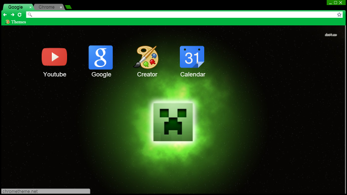 MineCraft Theme Google Chrome Y Torch