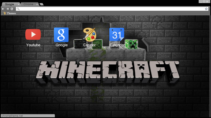 MineCraft Theme Google Chrome Y Torch by MinnieKawaiiTutos on DeviantArt