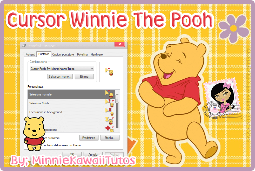 Cursor Winnie The Pooh Con Auto-Instalador