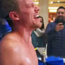 College Jock Gets His Abs Tickled In Public Mall