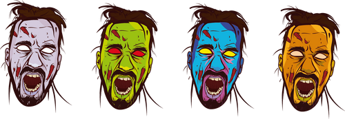 Zombie Face Color