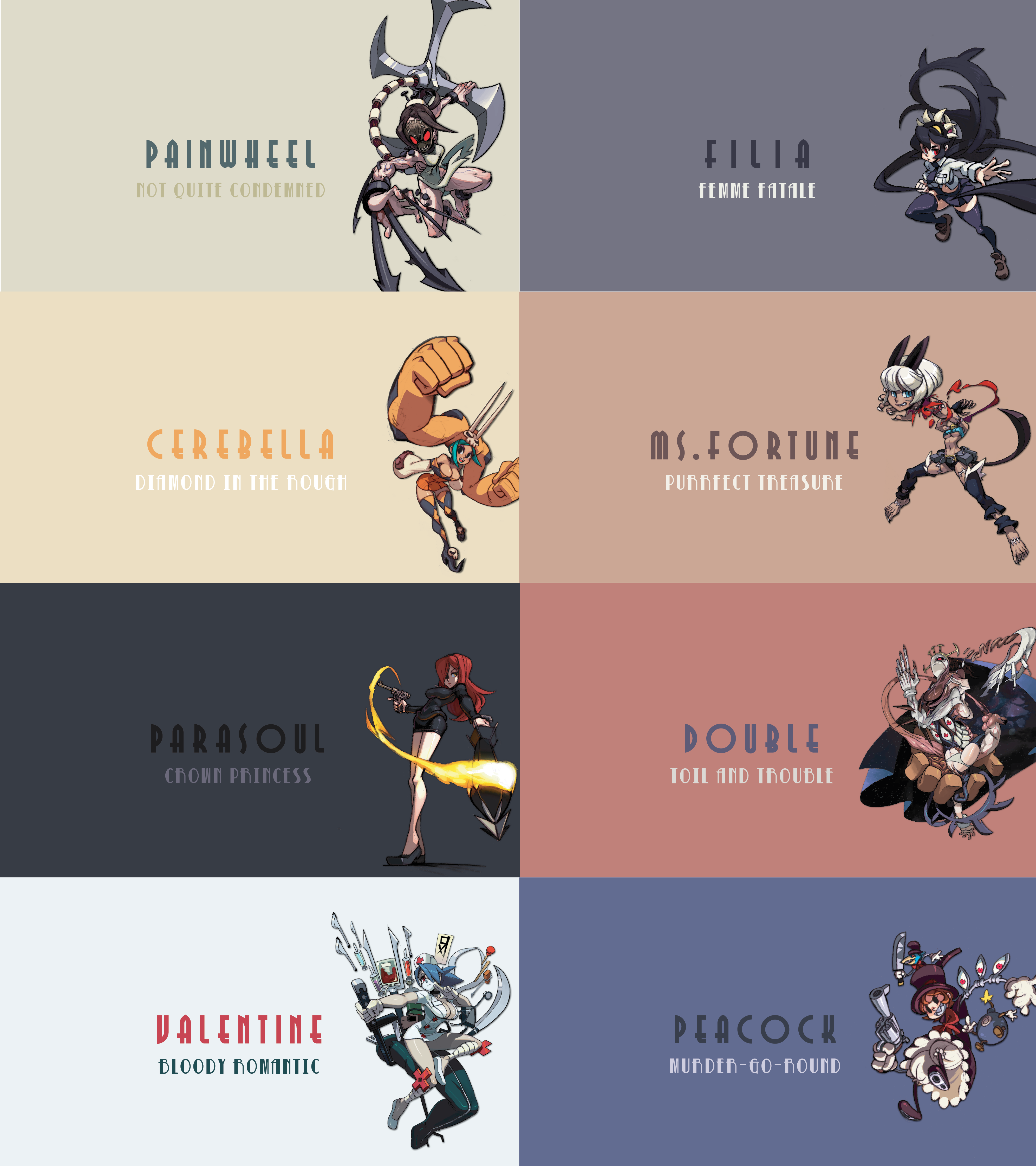 Skullgirls HD Wallpaper Pack (1920x1080)