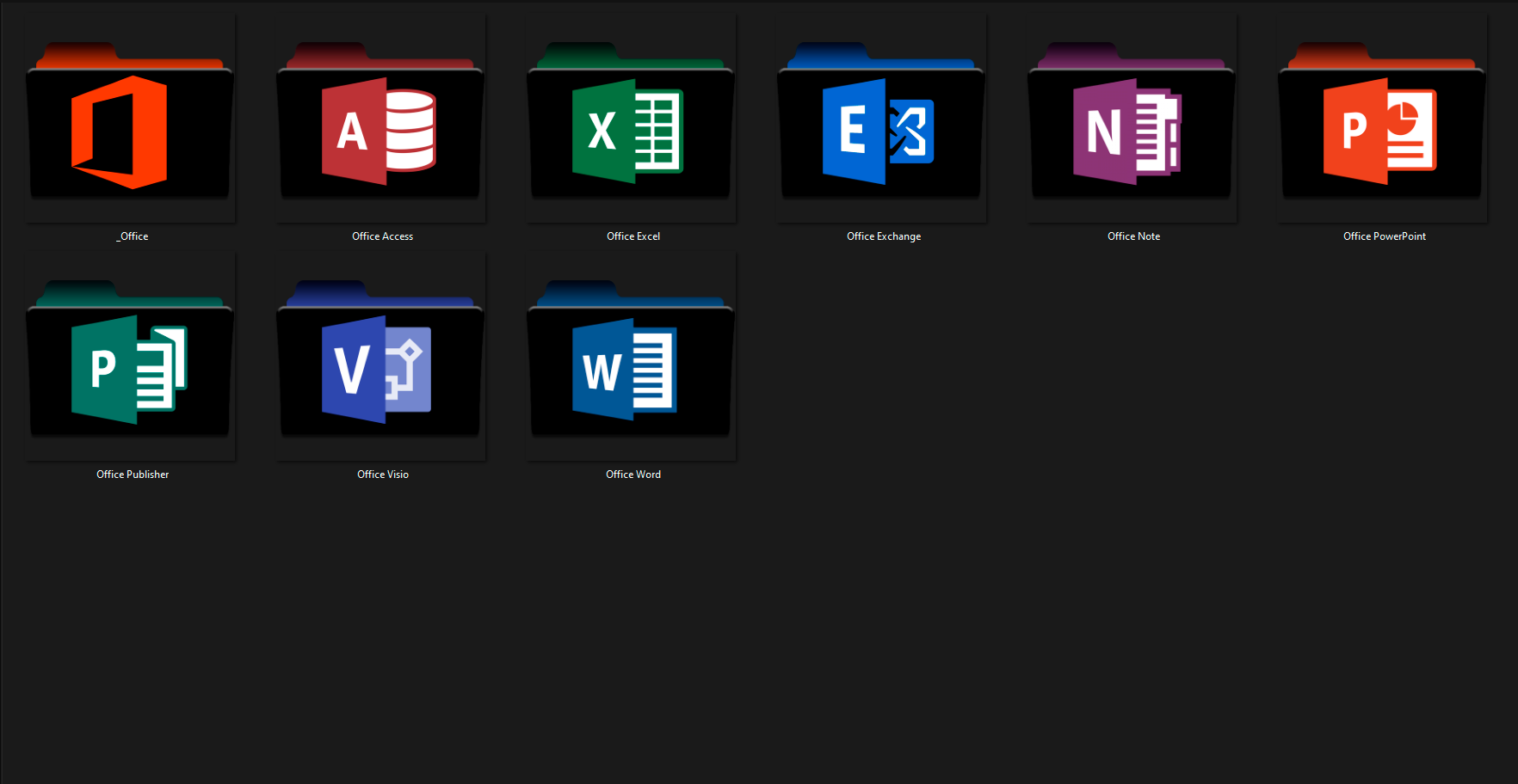 Microsoft Office Folder Icon by giilpereiraa on DeviantArt