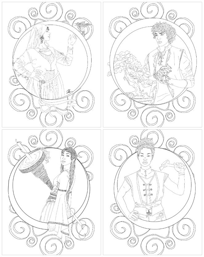 Circle Of Magic Coloring Sheets By Laughingcrowart On Deviantart
