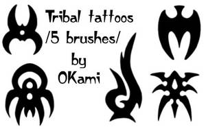 Tribal tattoo set1 by OKami