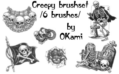 Halloween theme brushset