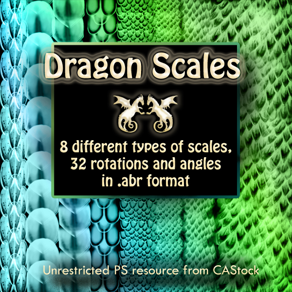 Dragon Scales brush set