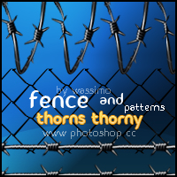 Thorns thorny and Fence by wassimo-des