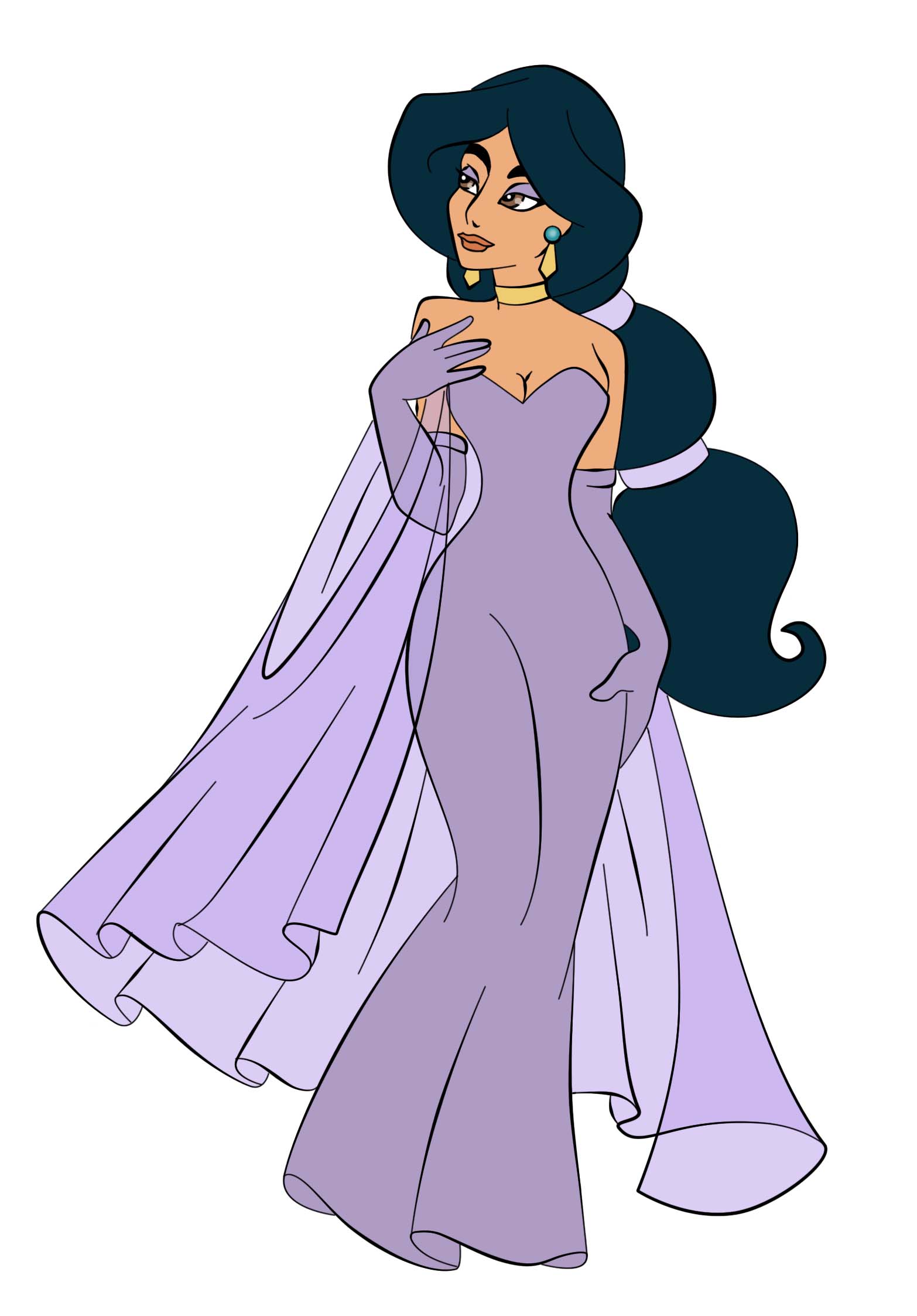 Jasmine as Anastasia WIP by AlwaysConfused89 on DeviantArt