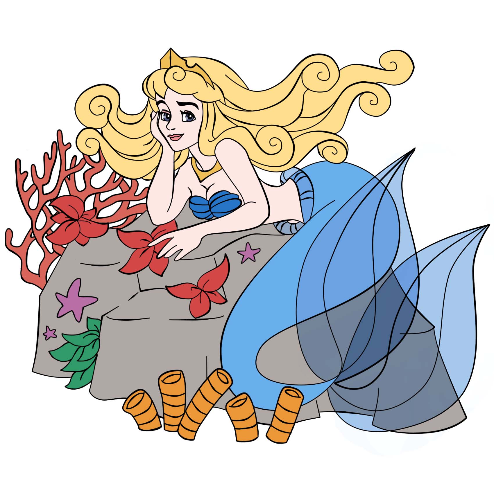 Aurora as Ariel WIP by AlwaysConfused89 on DeviantArt