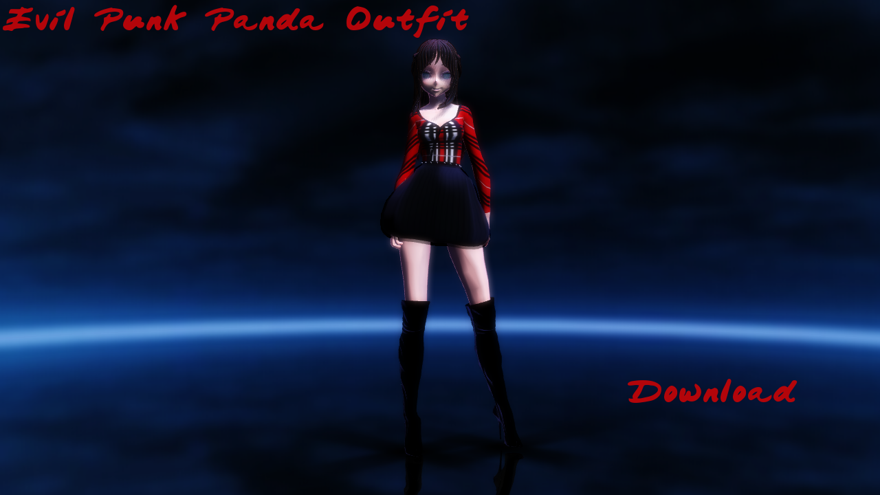 [175 Watchers Gift] Evil Punk Panda Outfit DL!