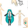 MMD-Animasa Miku v1 Base DL