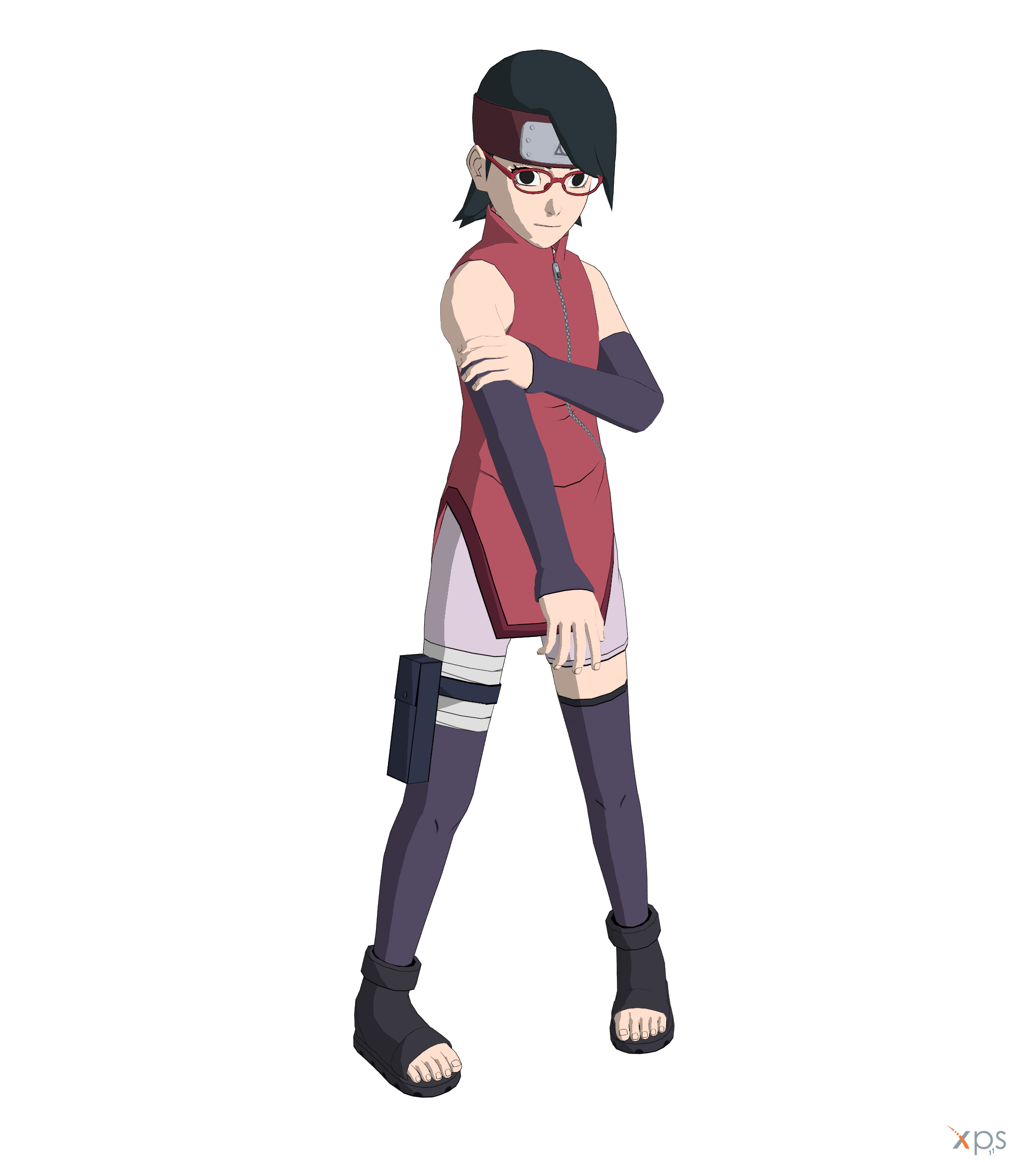 Sarada Uchiha 3D model 3D printable