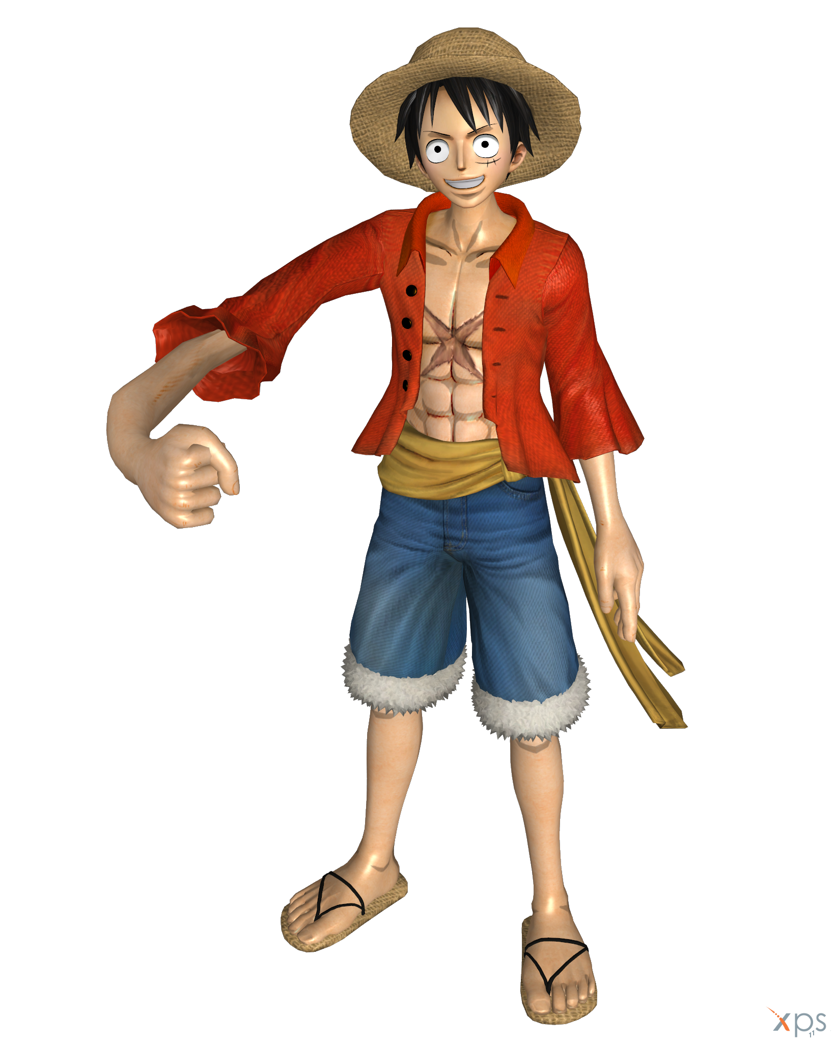 3D Wano Luffy PNG by xxSOLOLEGIONxx on DeviantArt