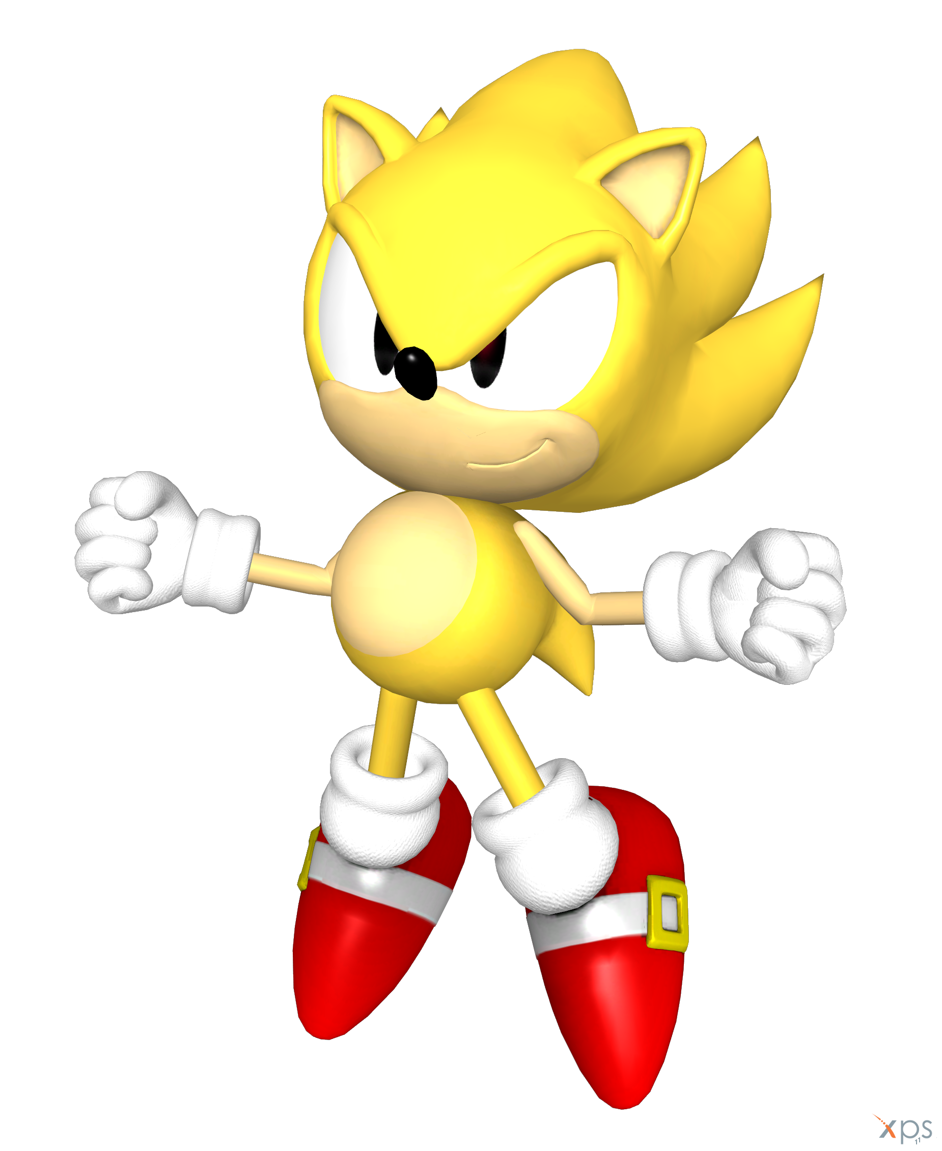 Classic Super Sonic - Sonic The Hedgehog Classic Super Sonic, HD Png  Download - vhv