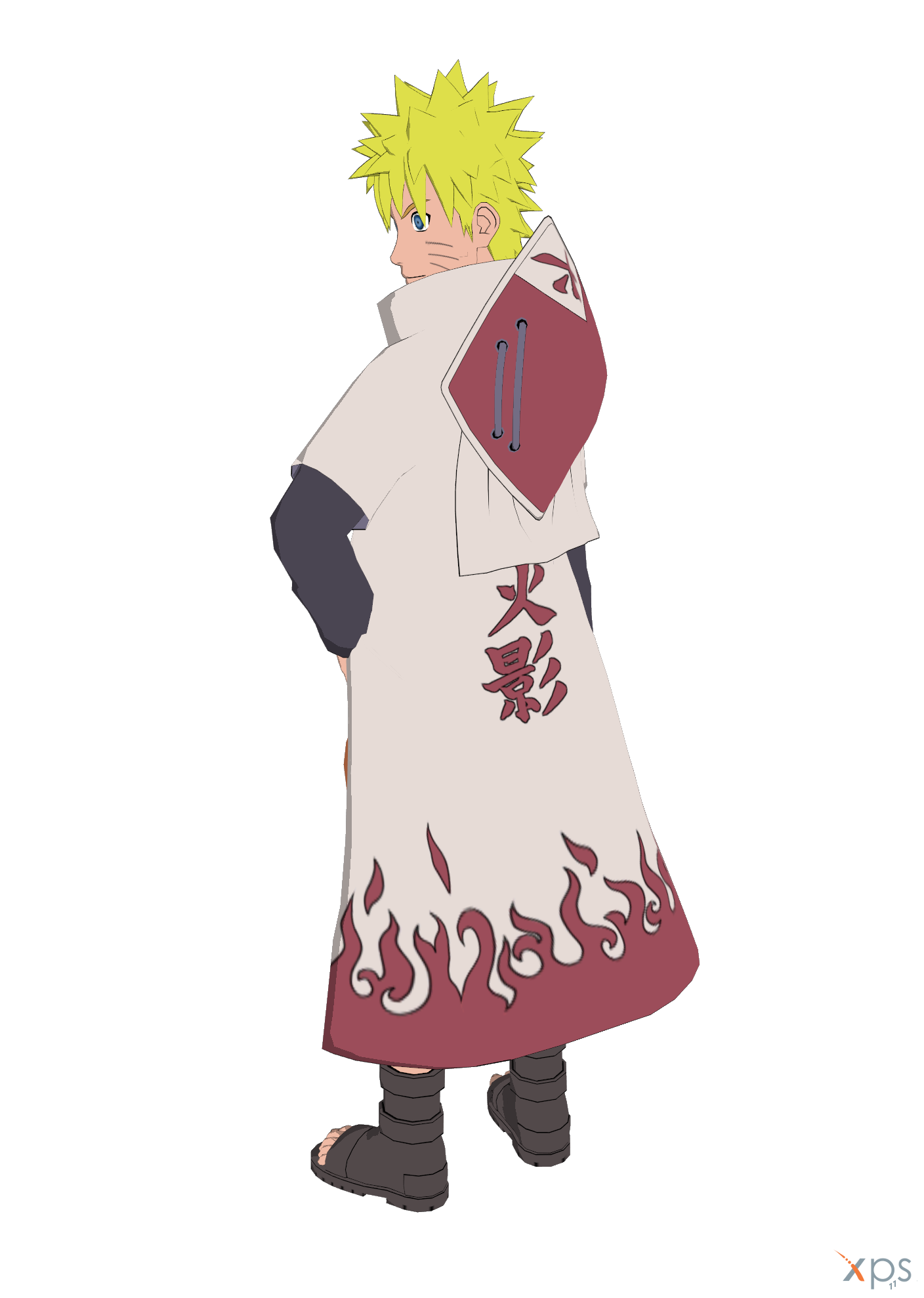 Adult Male Naruto Hokage Robe - Naruto Shippuden 