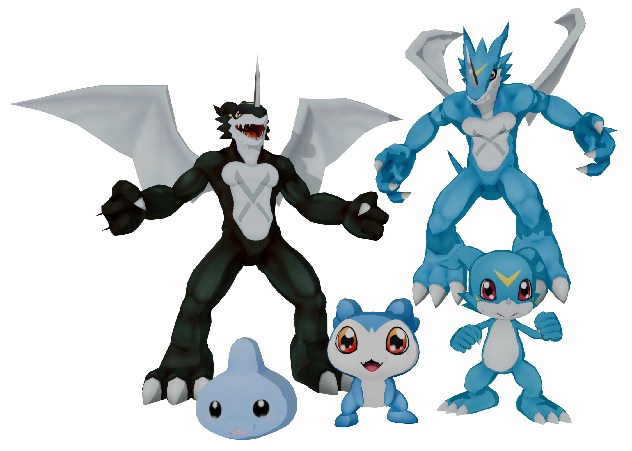 V-mon evolution line by LorisC93 on DeviantArt