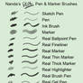 Nanda's Real Pen and Marker Brushes for Photoshop