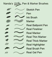 Nanda's Real Pen and Marker Brushes for Photoshop