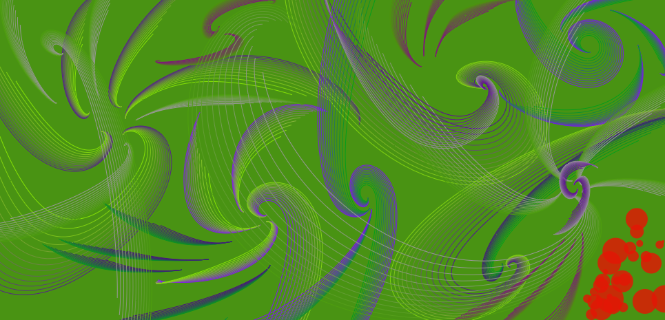 Purple and Green Swirls