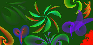 Flourish of Green Swirls by kakashi-narutorules