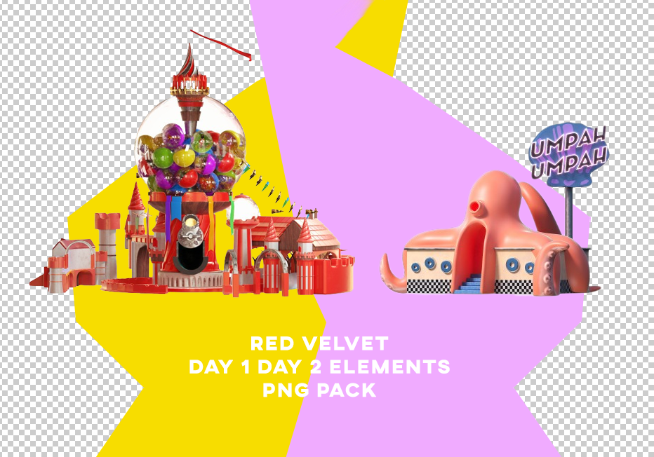 PNG PACK | RED VELVET DAY 1 AND DAY 2 ELEMENTS by kloorer on DeviantArt