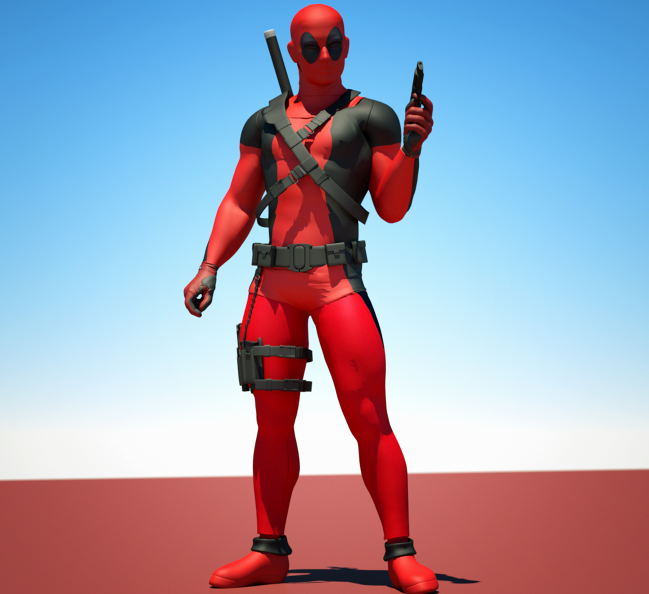 Deadpool textures 4 Goldenage suit