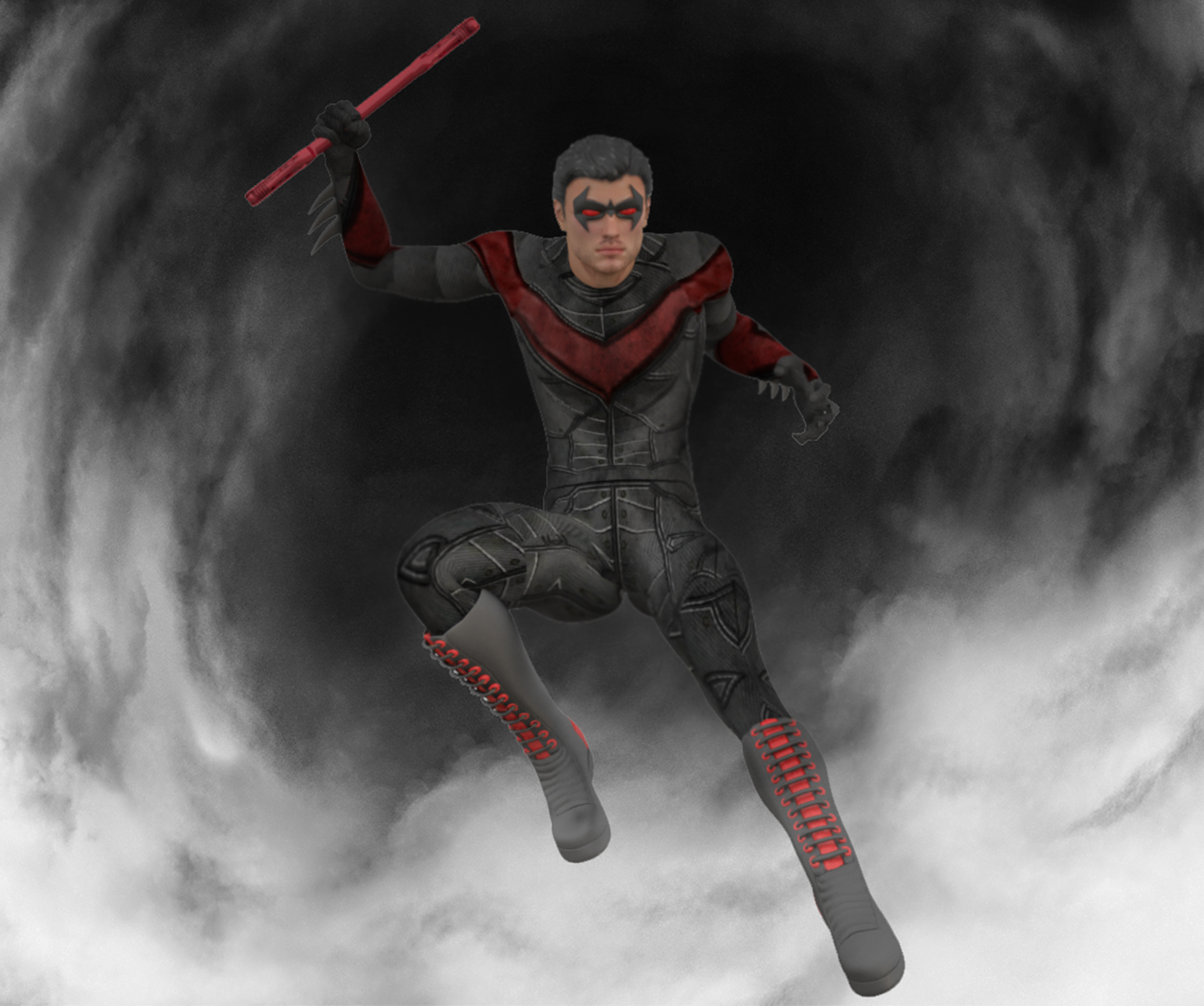 Nightwing 2nd skin textures for M4