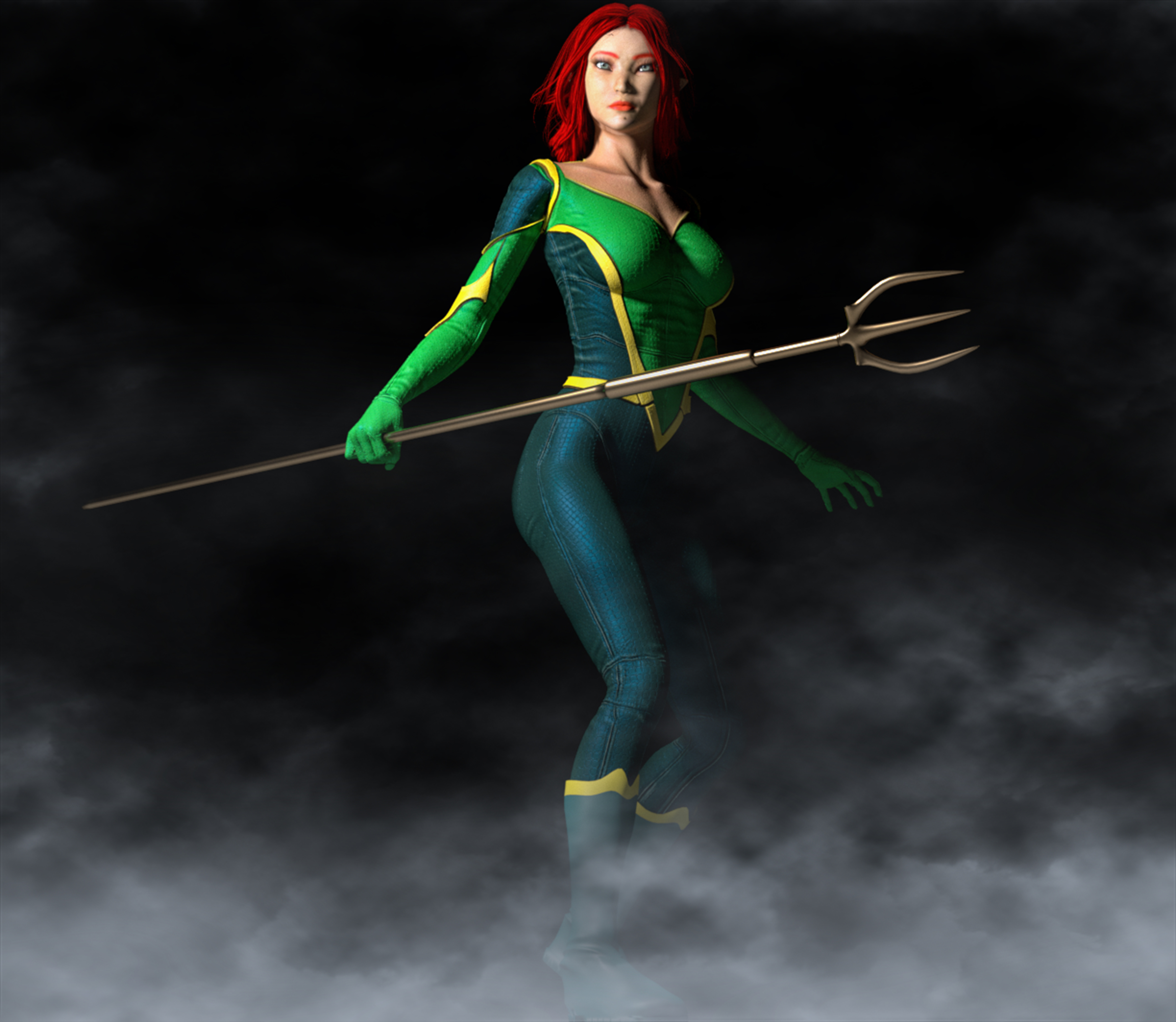 Mera 2nd skin textures for V4