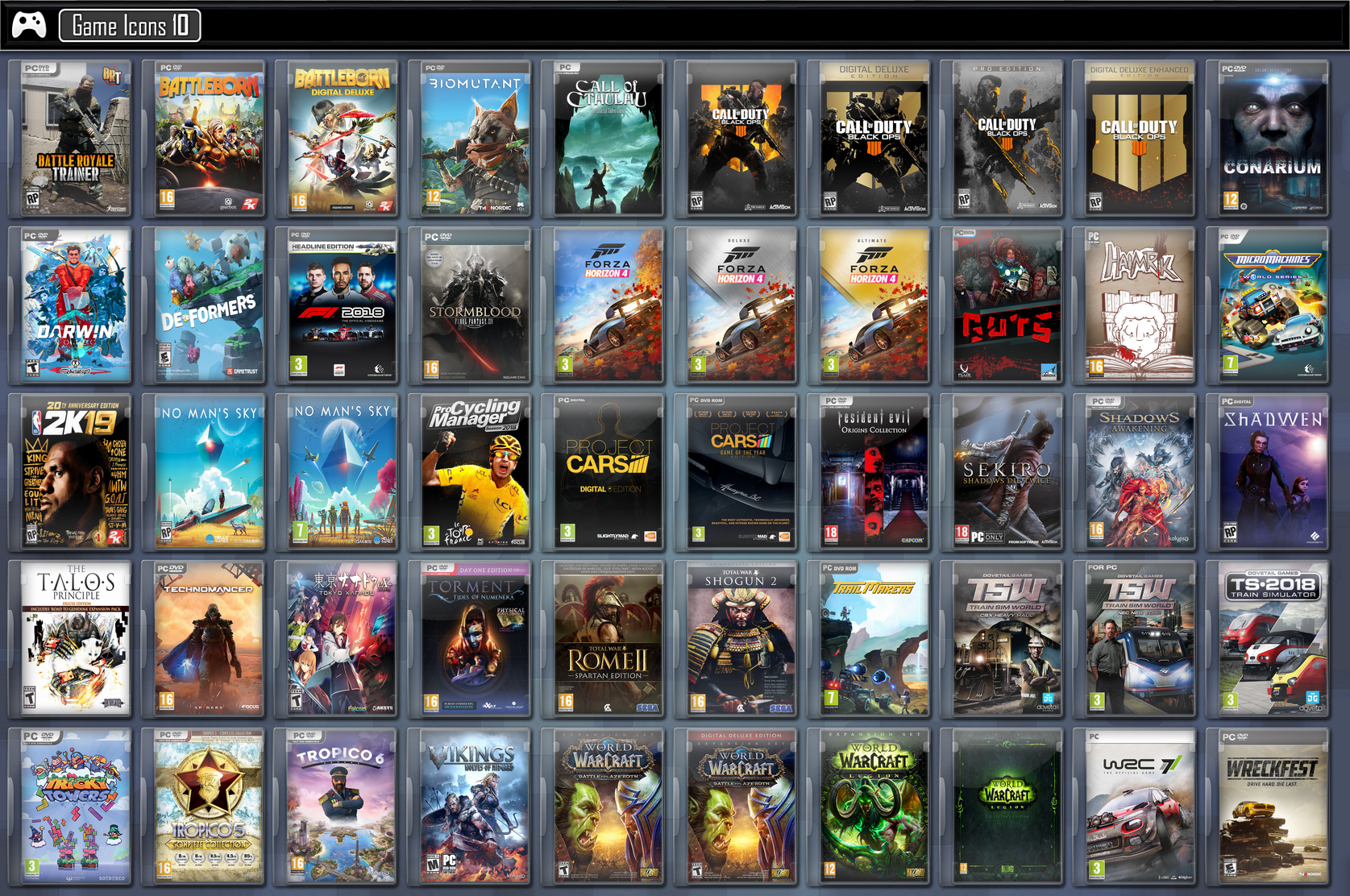 50 PNG files - Game Icons 10 by filipelocco on DeviantArt